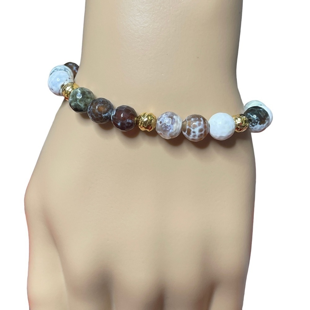 Etrusca Giotelli Dark Green Jasper Beads New